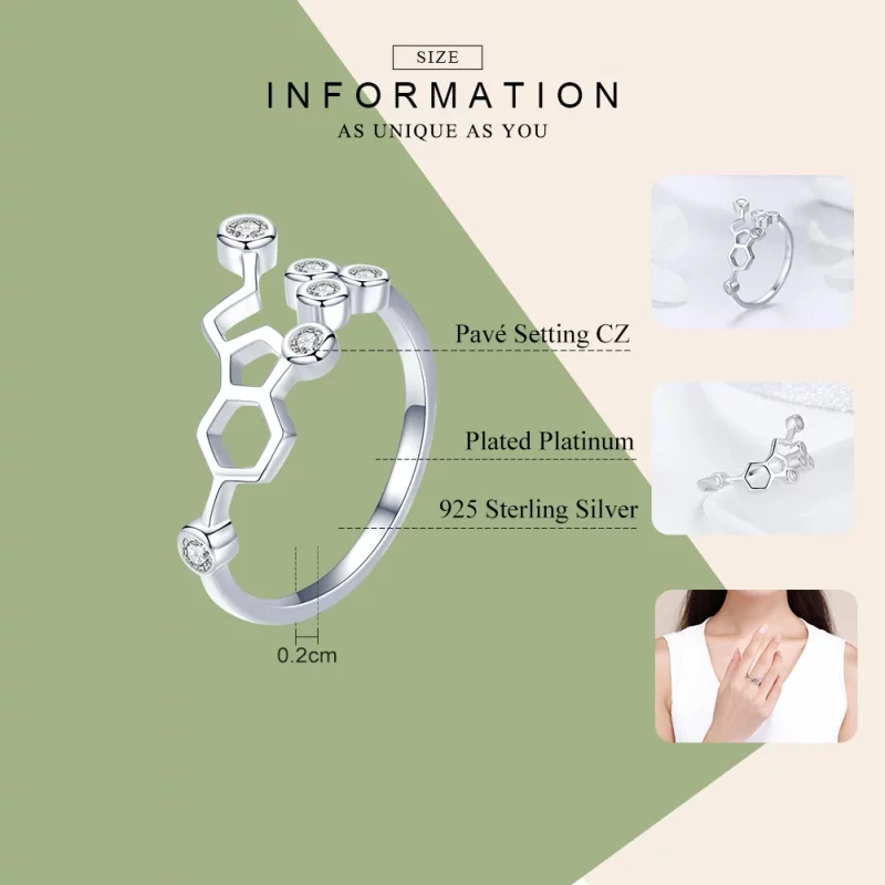 (image pour) Bague Style PANDORA Rayon de miel - SCR433 - Afficher 3