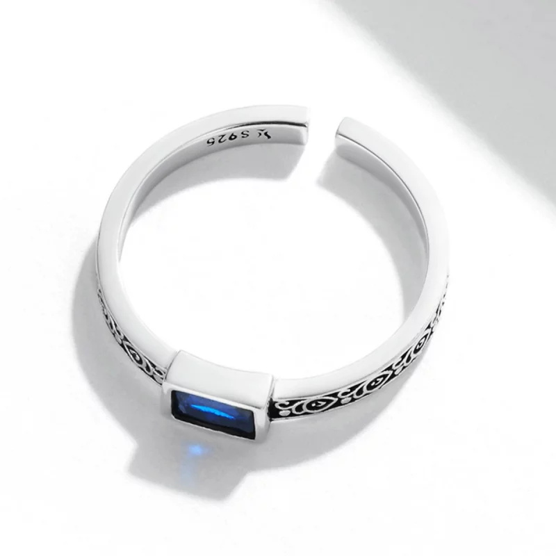 (image pour) Style Pandora rétro motif - Bague ouverte en zirconium - SCR768 - Afficher 4