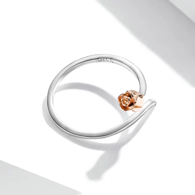 (image pour) Style Pandora Une bague ouverte en forme de rose - SCR761 - Afficher 4