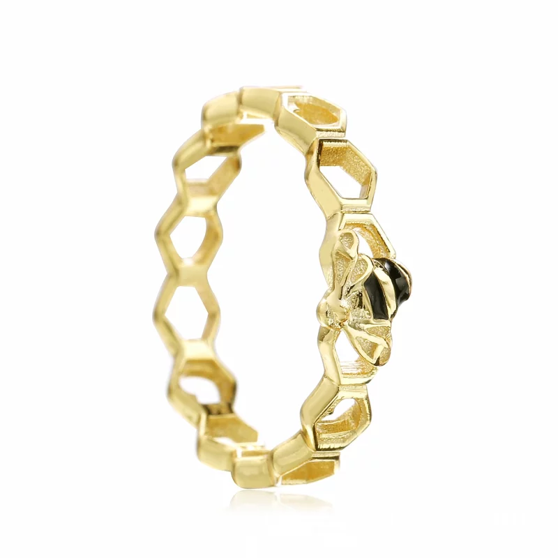 (image pour) Bague Abeille en PANDORA Shine™ - 167116EN16 - Afficher 2