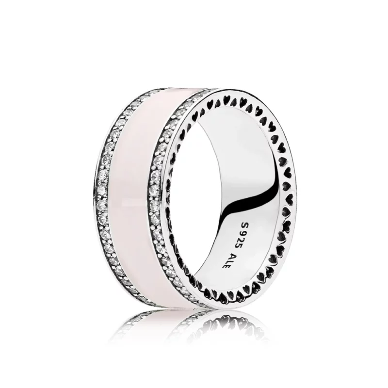 (image pour) Bague Anneau Cœurs de PANDORA Rose - 191024EN40