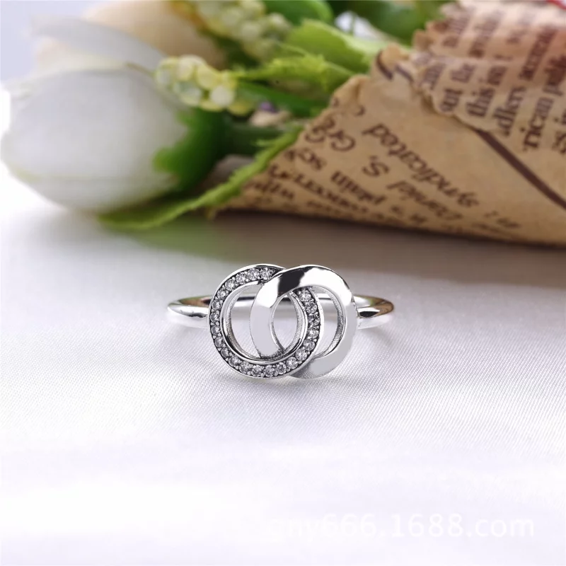 (image pour) Bague anneaux Signature PANDORA - 196326CZ - Afficher 2