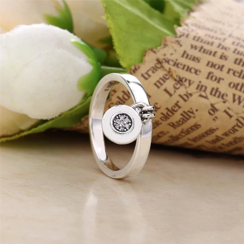 (image pour) Bague Cadenas Signature PANDORA - 197400CZ - Afficher 2