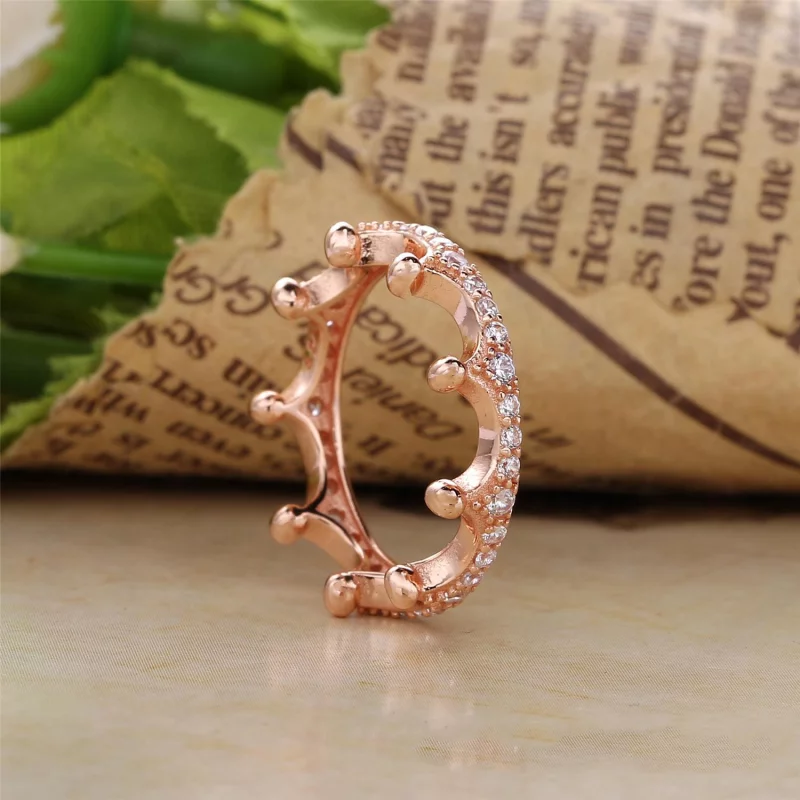 (image pour) Bague Couronne Enchantée PANDORA Rose™ - 187087NPO - Afficher 2