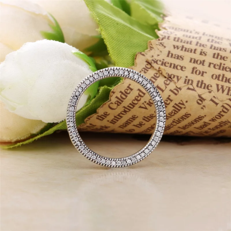 (image pour) Bague Cœurs Signature PANDORA - 197437CZ - Afficher 2