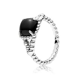 Bague Esprit Vibrant Noir PANDORA France - 197188NCK (image pour) Bague Esprit Vibrant Noir PANDORA France - 197188NCK