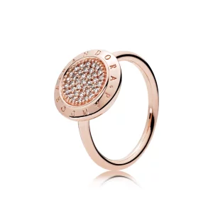 (image pour) Bague Logo PANDORA Rose - 180912cz