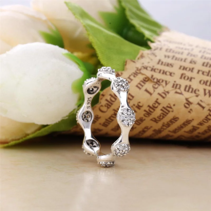 (image pour) Bague Moderne LovePods™ en PANDORA Rose™ - 187295CZ - Afficher 3