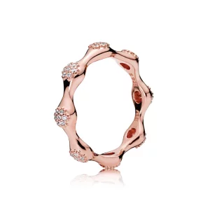 (image pour) Bague Moderne LovePods™ en PANDORA Rose™ - 187295CZ