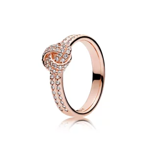 (image pour) Bague Nœud de l'Amour Scintillant PANDORA Rose - 180997cz