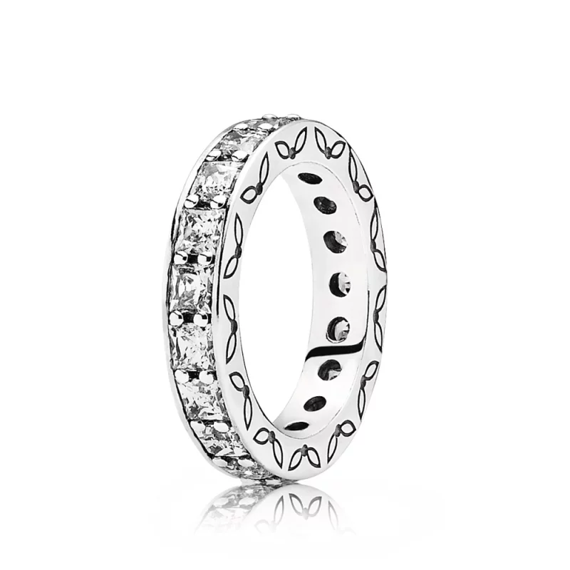 (image pour) Bague Pandora 190894Cz - Bague Eternity Incolore 