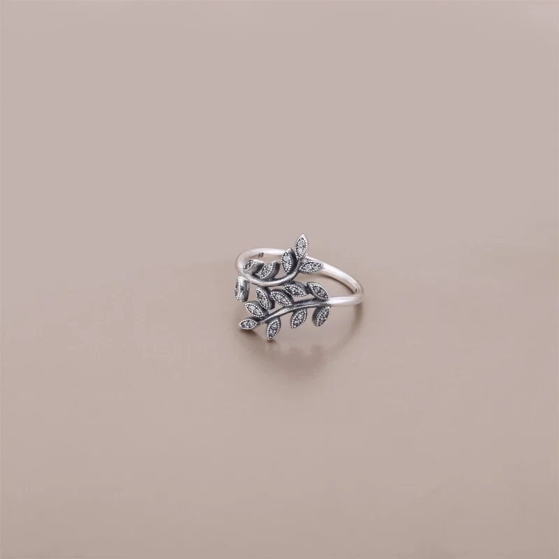 (image pour) Bague Pandora 190921CZ - Bague Feuilles Etincelantes - Afficher 2