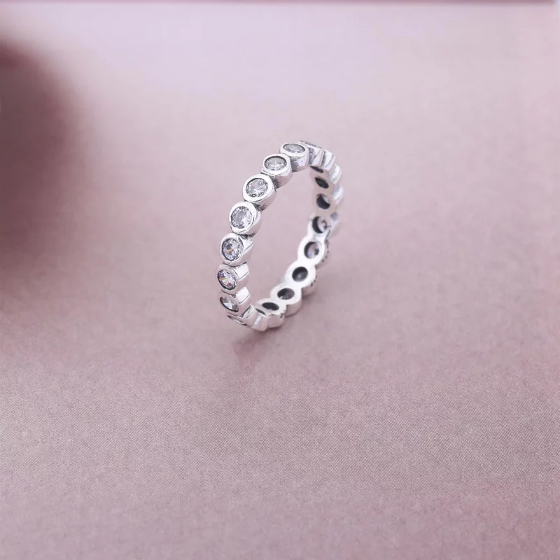 (image pour) Bague Pandora 190942CZ - Bague Brillants Séduisants Femme - Afficher 2