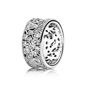 (image pour) Bague Pandora 190965CZ - Bague Feuilles Scintillantes Femme 