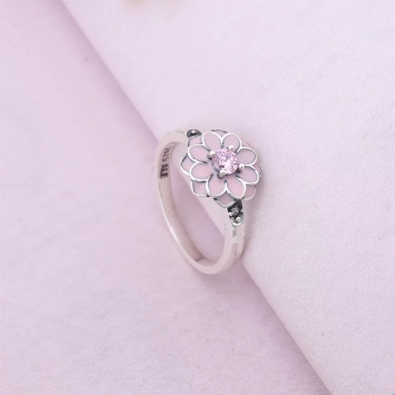 (image pour) Bague Pandora 190985NBP - Bague éclosion De Dahlia Femme - Afficher 2