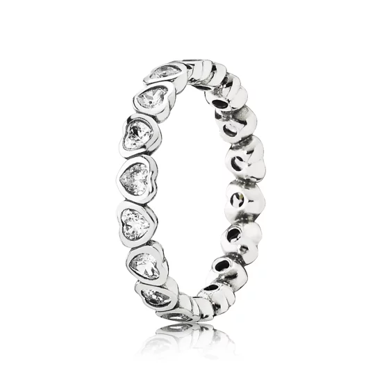 (image pour) Bague Pandora Histoires 190897CZ - Bague Argent Zirconium Femme 