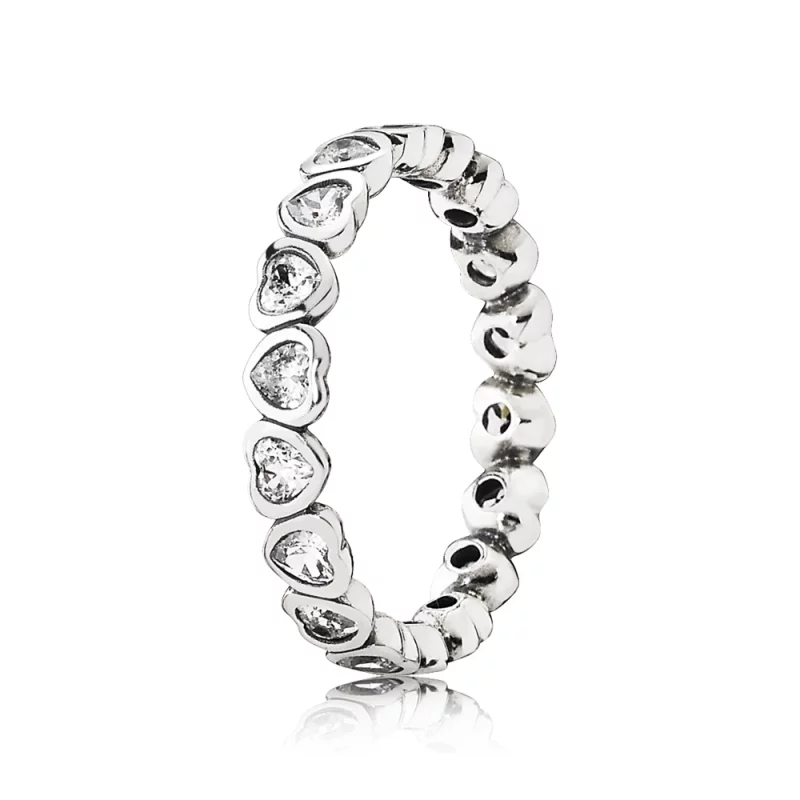 (image pour) Bague Pandora Histoires 190897CZ - Bague Argent Zirconium Femme 
