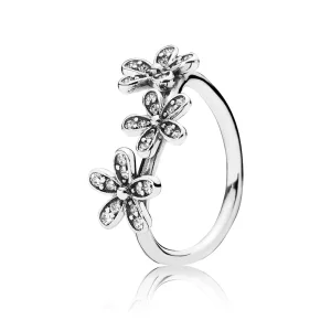 (image pour) Bague Pandora Nature 190933CZ - Bague Marguerites éblouissantes Femme 