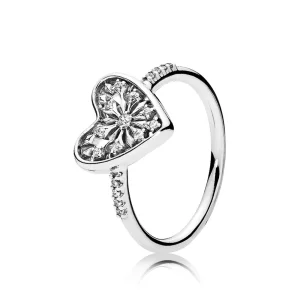 (image pour) PANDORA - Bague Cœur de l'Hiver - 196371CZ