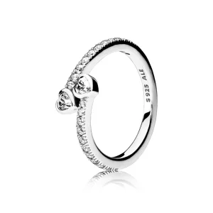 (image pour) PANDORA - Bague Cœurs éternels - 191023CZ