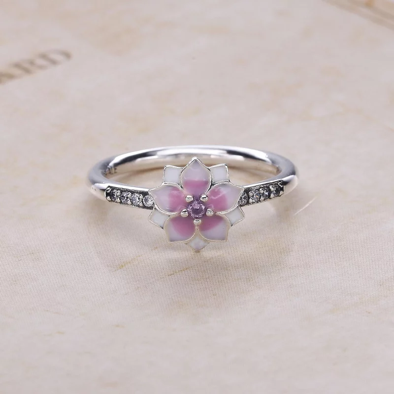 (image pour) PANDORA - Bague Fleur de Magnolia - 191026PCZ - Afficher 2