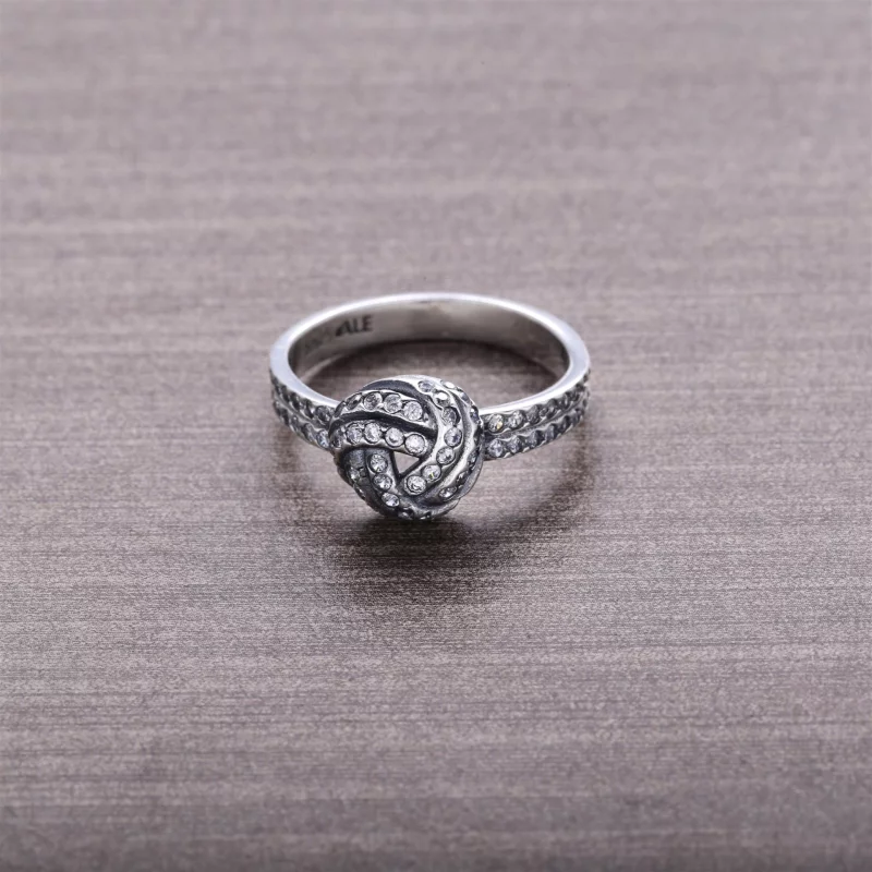 (image pour) PANDORA - Bague Nœud d'Amour Scintillant - 190997CZ - Afficher 3