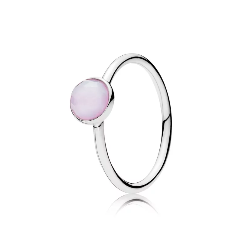 (image pour) PANDORA - Bague Pierre de Naissance Gouttelette d'Octobre - 191012NOP