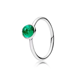 (image pour) PANDORA - Bague Pierre de Naissance Gouttelette de Mai - 191012NRG