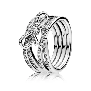PANDORA - Bague Sentiments Délicats - 190995CZ (image pour) PANDORA - Bague Sentiments Délicats - 190995CZ
