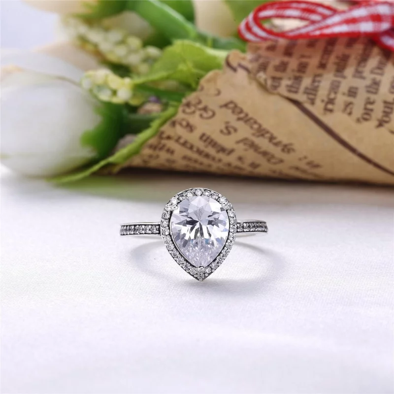 (image pour) PANDORA - Bague Taille Poire - 196251CZ - Afficher 3