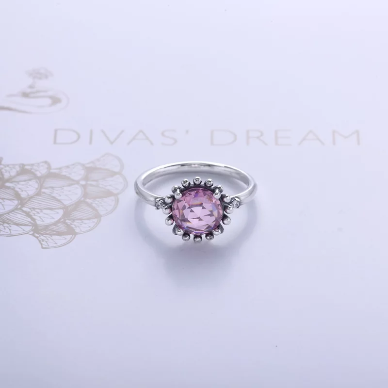 (image pour) PANDORA - Bagues en argent, light colour amethyst - 190850PAM - Bagues - Afficher 3