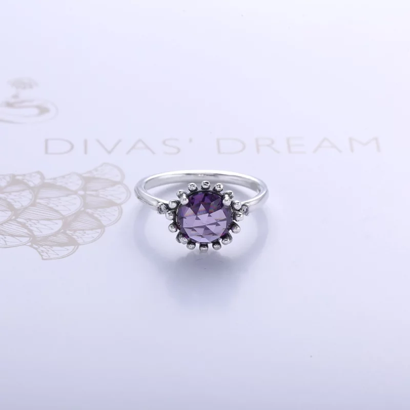 (image pour) PANDORA - Bagues en argent, light colour amethyst - 190850PAM - Bagues - Afficher 4