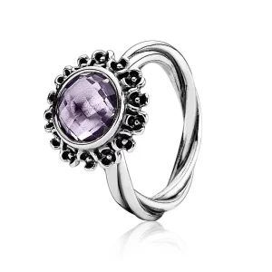 PANDORA - Bagues en argent, light colour amethyst - 190850PAM - Bagues (image pour) PANDORA - Bagues en argent, light colour amethyst - 190850PAM - Bagues