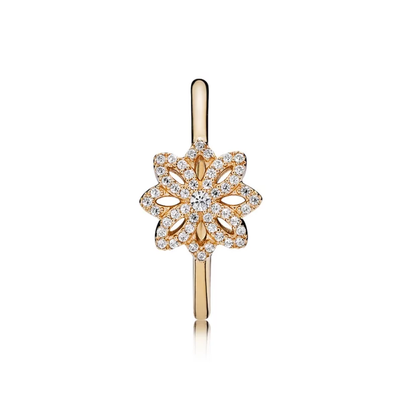 (image pour) PANDORA Dentelle en fleur, cz incolore - 150182CZ - Afficher 4