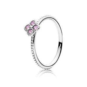 (image pour) PANDORA - Fleur orientale, cz rose poudré - 191001PCZ
