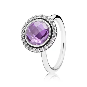 (image pour) PANDORA - Héritage scintillant, cz mauve et incolore - 190904ACZ