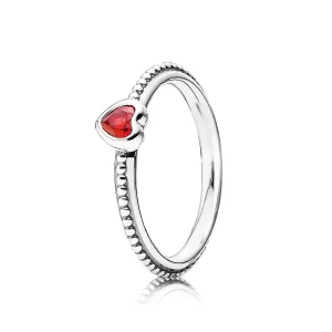 (image pour) PANDORA - Mon seul amour, rubis synthétique rouge doré - 190896SGR