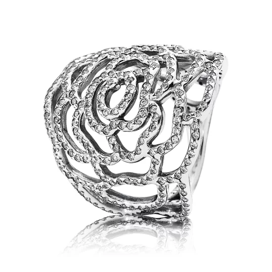 (image pour) PANDORA Rose miroitante, cz incolore - 190949CZ