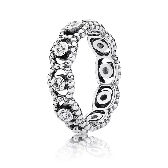 (image pour) PANDORA - Sa majesté, cz incolore - 190881CZ