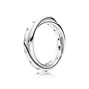 (image pour) PANDORA - Symétrie tourbillonnante, cz incolore - 191034CZ