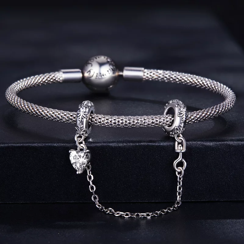 (image pour) Chaîne de sécurité style Pandora motif rétro - SCC2407 - Afficher 3