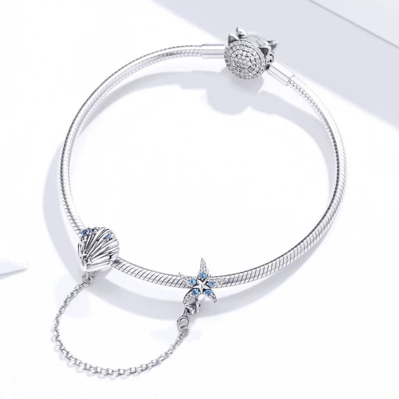 (image pour) Pandora Style Chaîne de sécurité Deep Sea Star - SCC1478 - Afficher 3