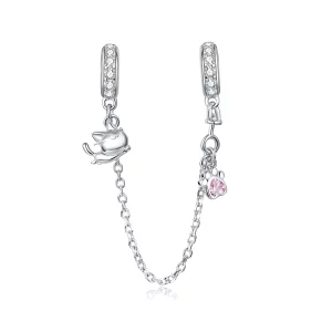 (image pour) Chaîne de Confort Style PANDORA Chat et griffe - BSC243