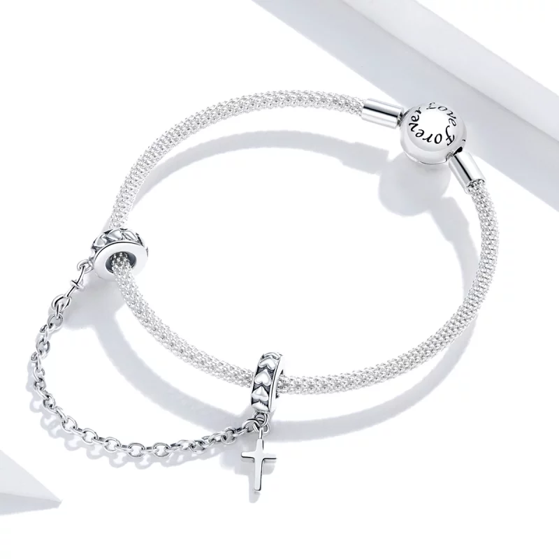 (image pour) Chaîne de Confort Style PANDORA Croix simple - BSC362 - Afficher 3