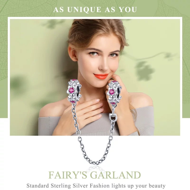 (image pour) Chaîne de Confort Style PANDORA Guirlande de fée - BSC035 - Afficher 6