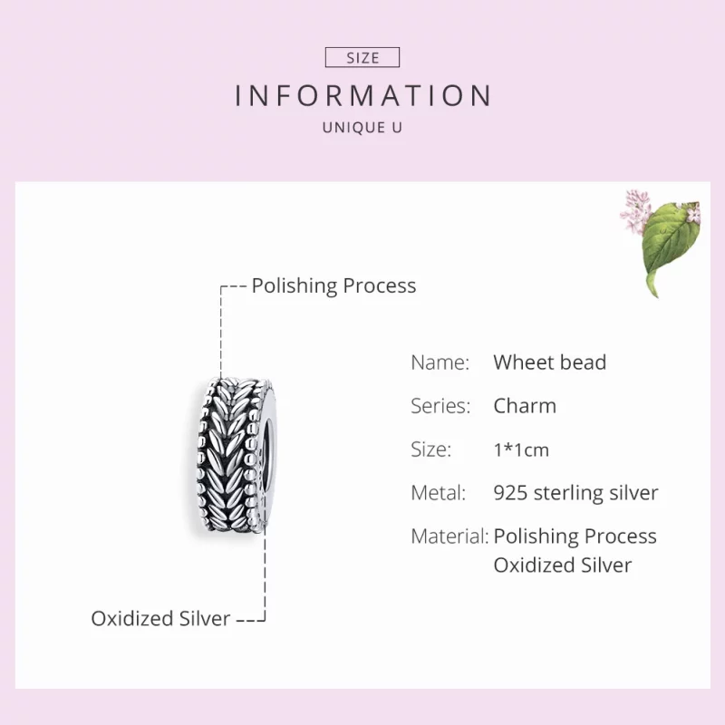 (image pour) Charm espaceur Style PANDORA Aiguilles - SCC1452 - Afficher 7