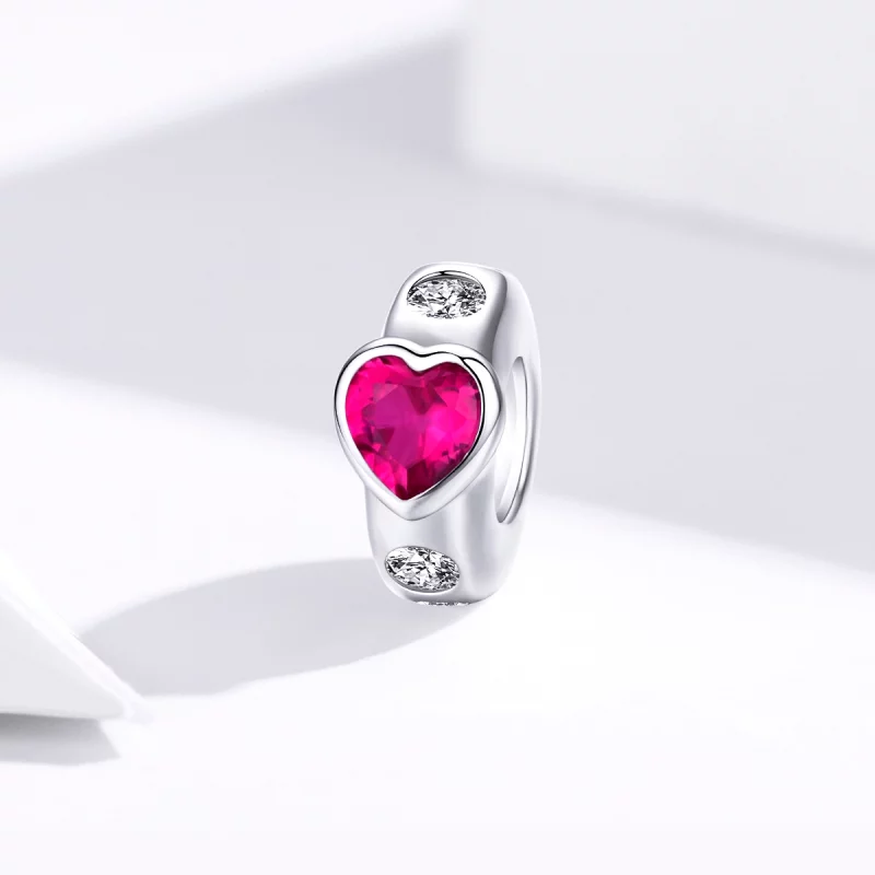 (image pour) Charm espaceur Style PANDORA Amour lumineux - BSC123 - Afficher 2