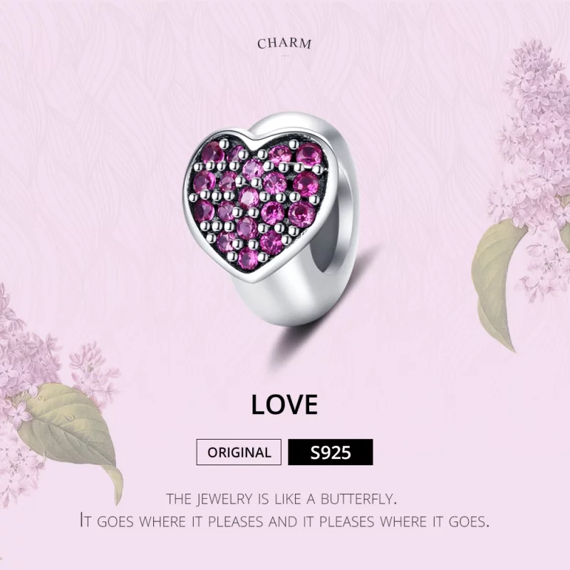 (image pour) Charm espaceur Style PANDORA Amour - SCC1336 - Afficher 6