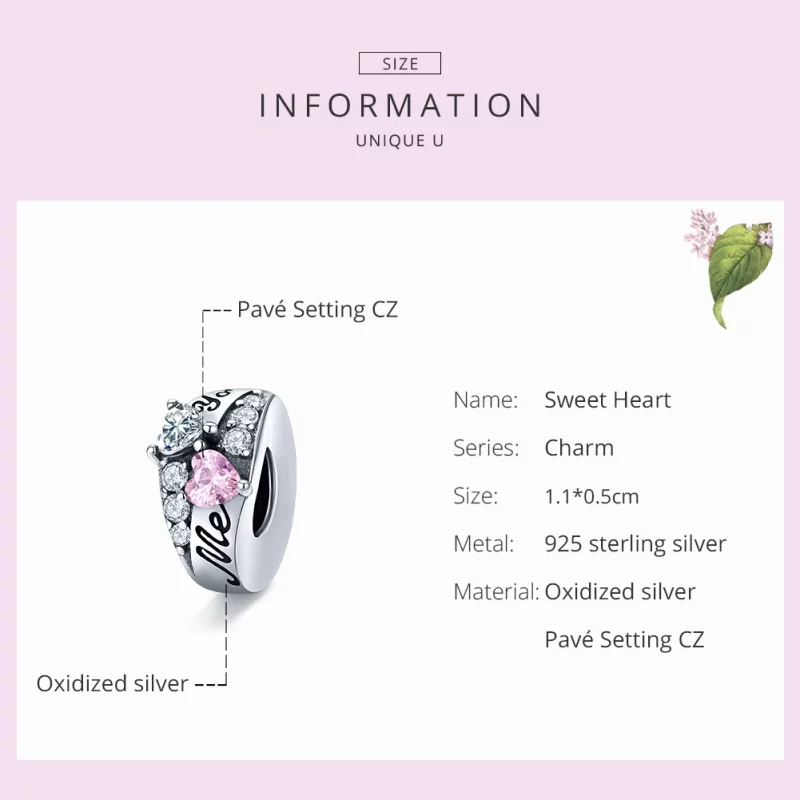(image pour) Charm espaceur Style PANDORA Chérie - BSC283 - Afficher 7