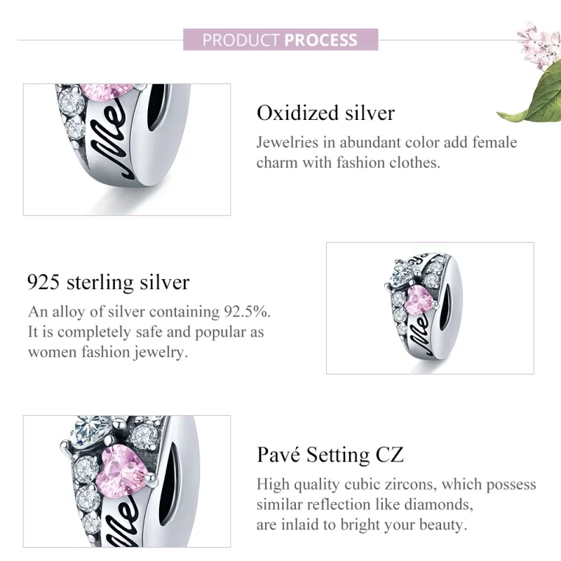 (image pour) Charm espaceur Style PANDORA Chérie - BSC283 - Afficher 8